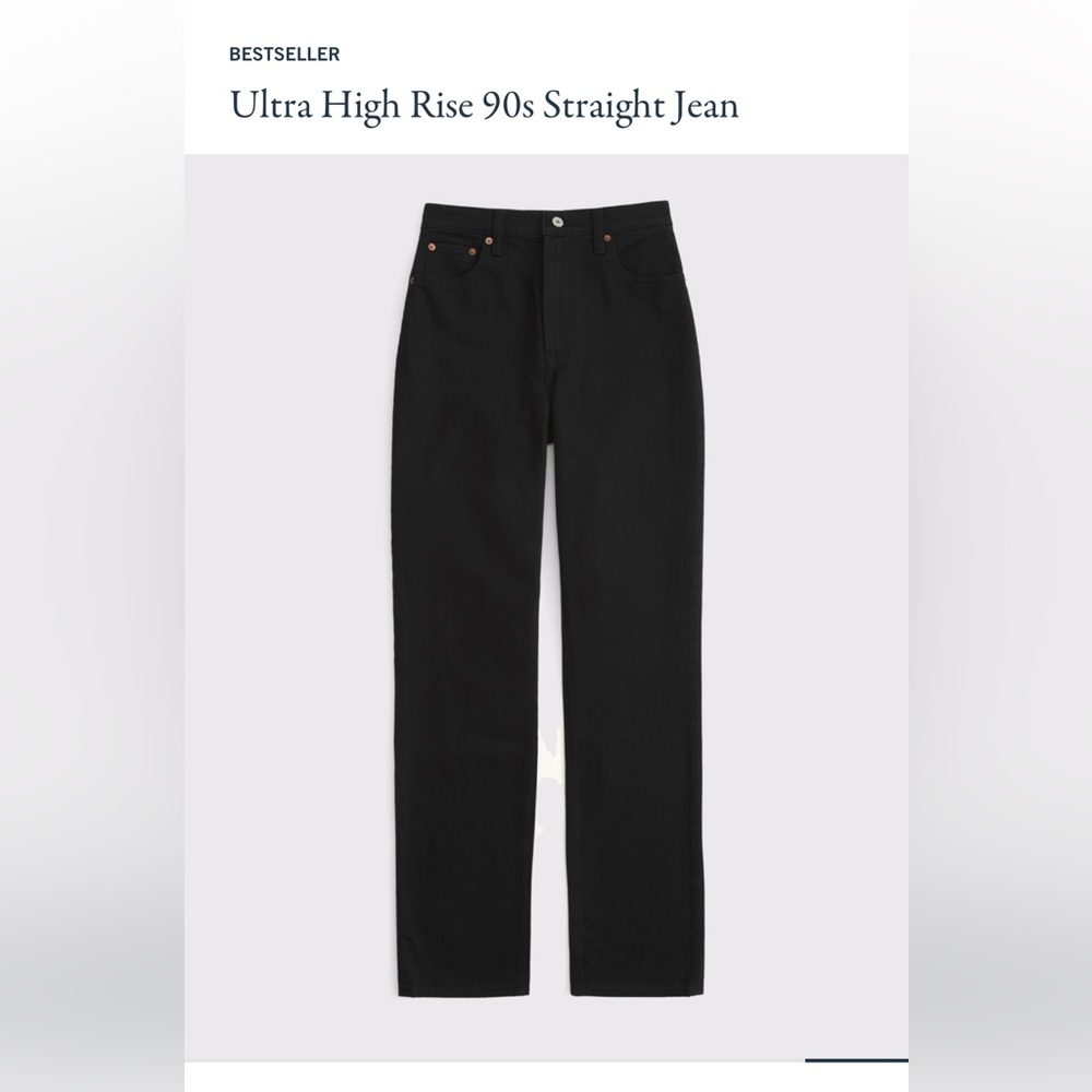 NWT Abercrombie Ultra high rise 90s straight jean